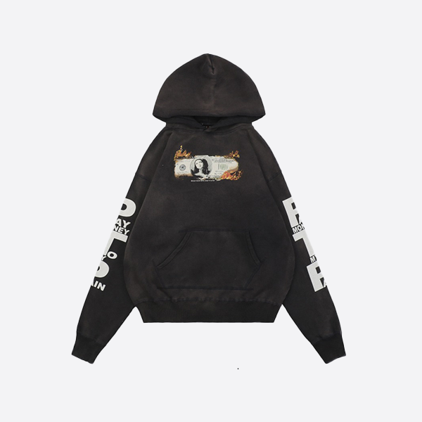 セントマイケル 24Fw メアリー ゴールドプリント パーカー