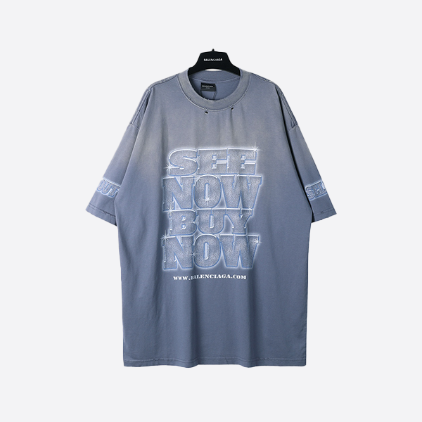 バレンシアガ ダイヤモンド Tシャツ ブルー