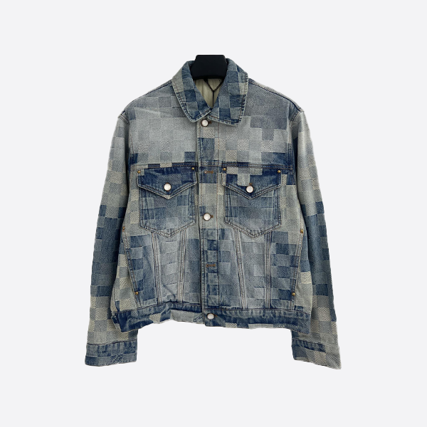 ルイ・ヴィトン 24SS チェッカーボード デニムジャケット