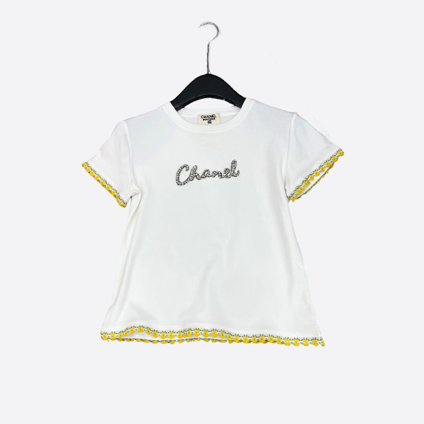 シャネル ヴィンテージシリーズ ハンドビーズ 半袖Tシャツ