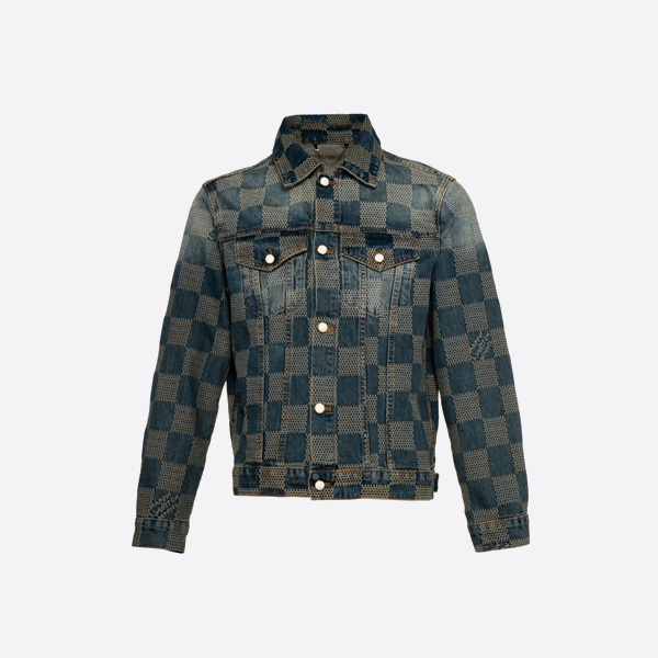 ルイ・ヴィトン 24FW チェッカーボード ヴィンテージ デニム ジャケット