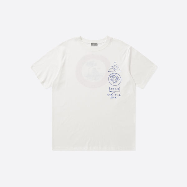 ディオール 25ssボタニカルイラスト コットンTシャツ