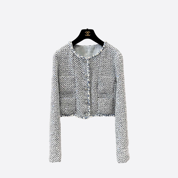 シャネル 25Ss 早春新作 重厚パール 粗花 ナイロン ドレス ジャケット