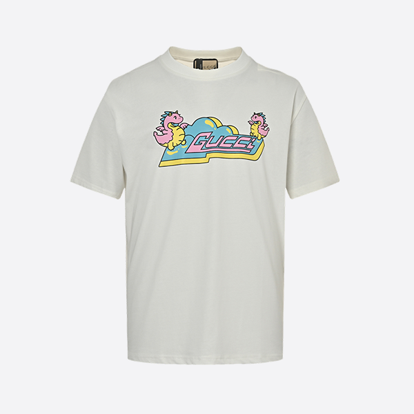 グッチ バブルドラゴンプリント 半袖