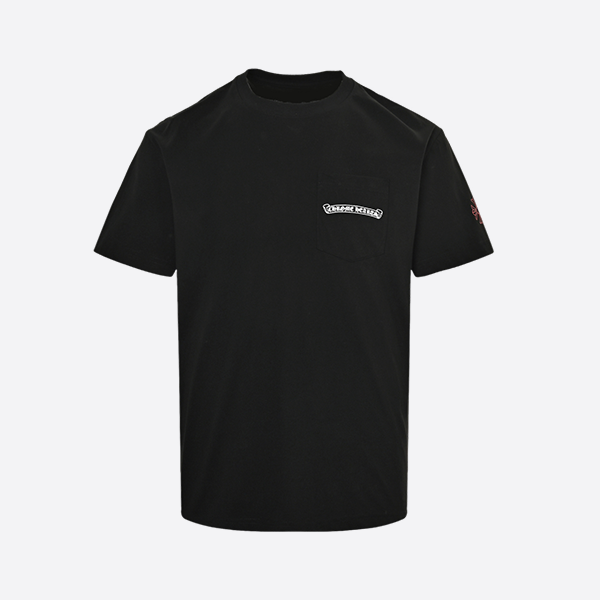 クロムハーツ24ss Short-sleeved shirt with red Sanskrit on the back
