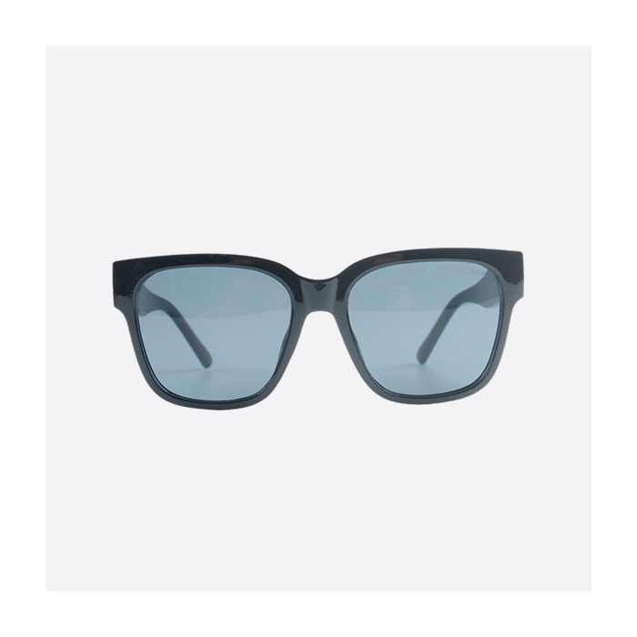 バレンシアガ BLCG ダブルロゴ ブラックフレーム グレーレンズ サングラス