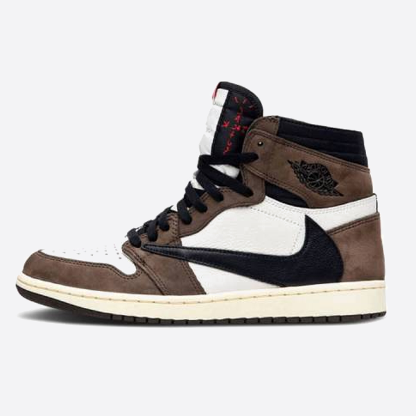 トラヴィス・スコット x エアジョーダン AJ1 ハイ OG SP TS ジョイント ダークブラウン フック ハイトップシューズ CD4487-100