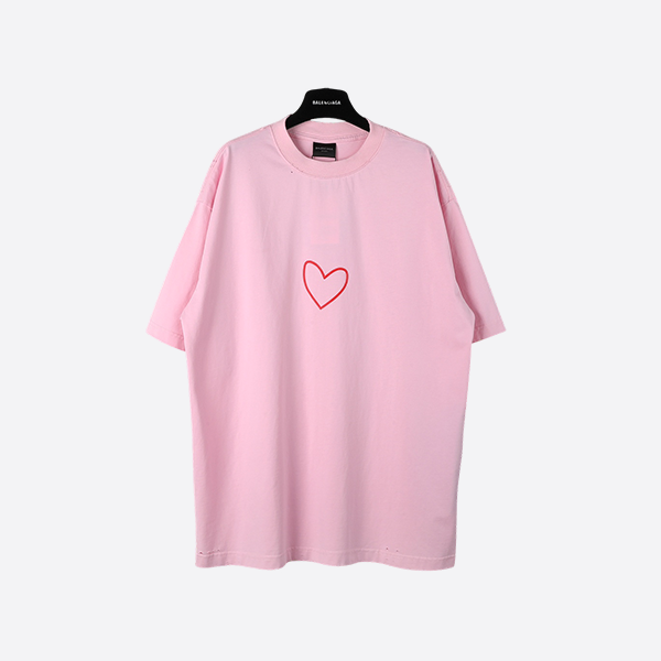 バレンシアガ ラブハート Tシャツ