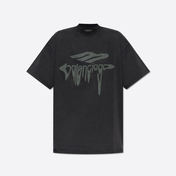 BALENCIAGA パリファミリー BLCG メルトレタープリント 半袖Tシャツ