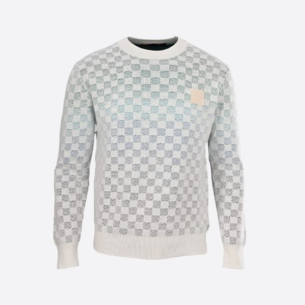 ルイ・ヴィトンのグラデーションプリントニットクルーネックセーター