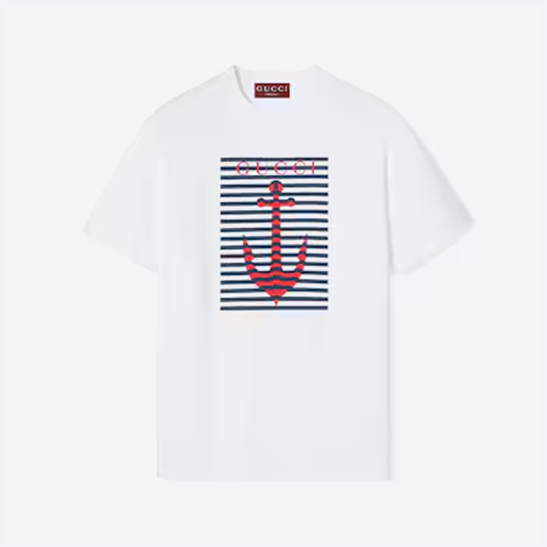 グッチ オーシャンスタイルシリーズ プリント半袖Tシャツ