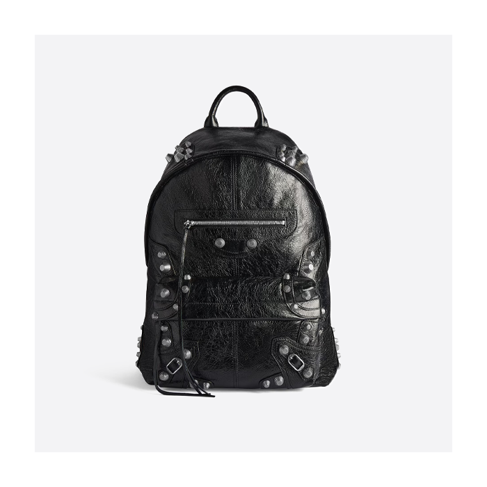 バレンシアガ ブラック リベット バックパック 766297210KR1000