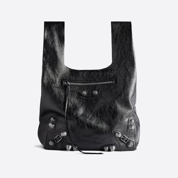 バレンシアガ ブラック ベジタブルバスケットベストバッグ モーターサイクルバッグ 780976210KR1000