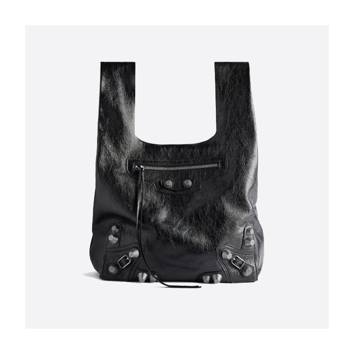 バレンシアガ ブラック ベジタブルバスケットベストバッグ モーターサイクルバッグ 780976210KR1000