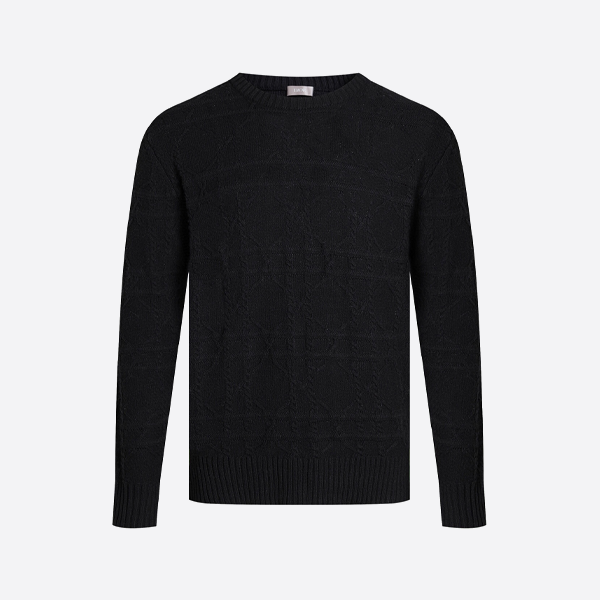 ディオールのカシミアチェックニットセーター