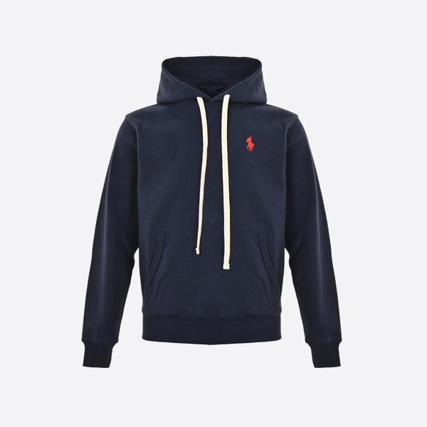 ラルフローレンのポニーロゴ刺繍入りフード付きスウェットシャツ