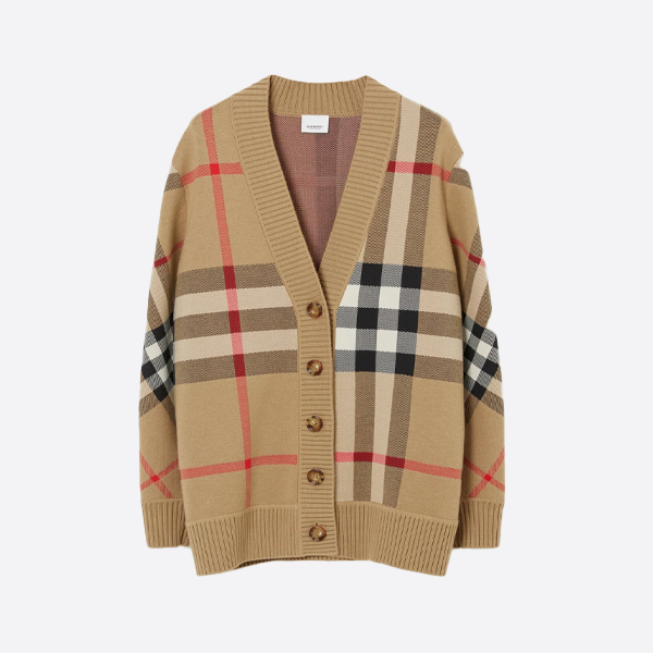 バーバリー クラシック ラージチェック カーディガン セーター