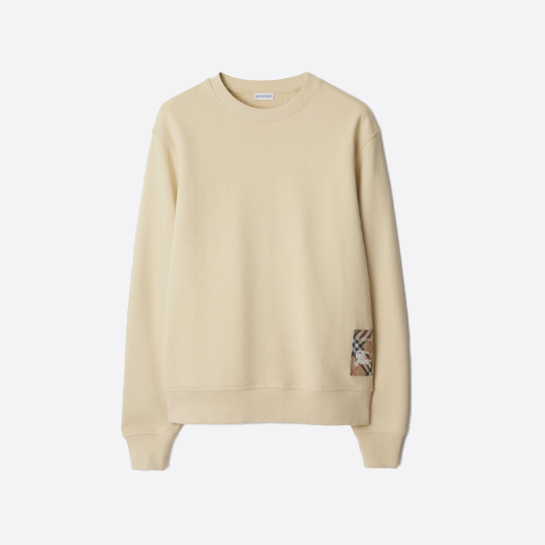 バーバリー チェックヘム ホースパッチ クルーネックスウェットシャツ