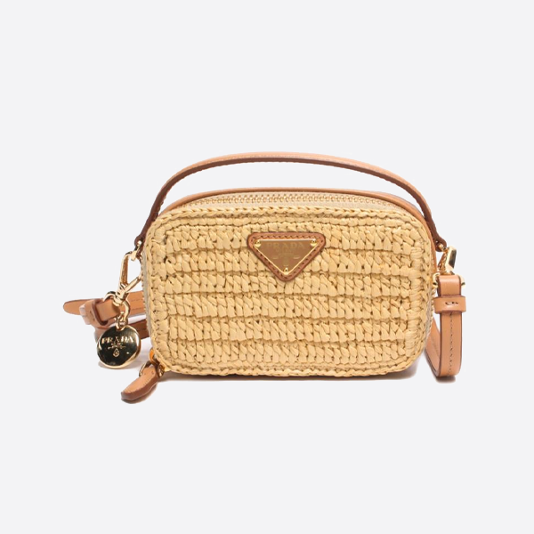 プラダの新作織りハンドバッグ 1NR025