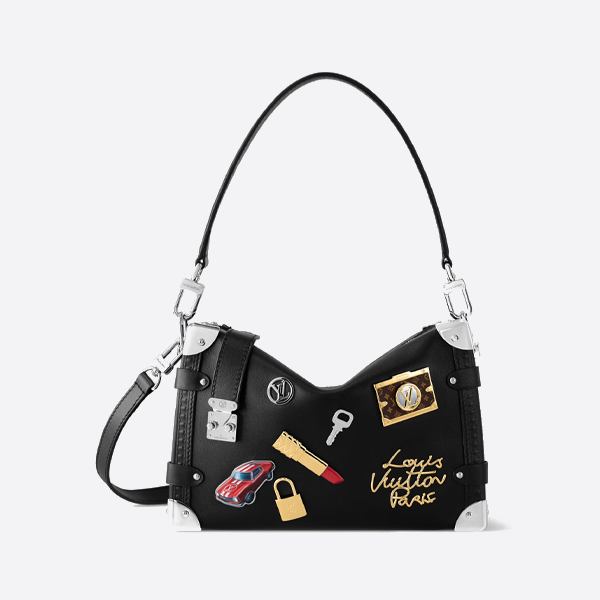 ルイ・ヴィトン リップスティックバッジ フルレザー ソフトボックスバッグ M25568