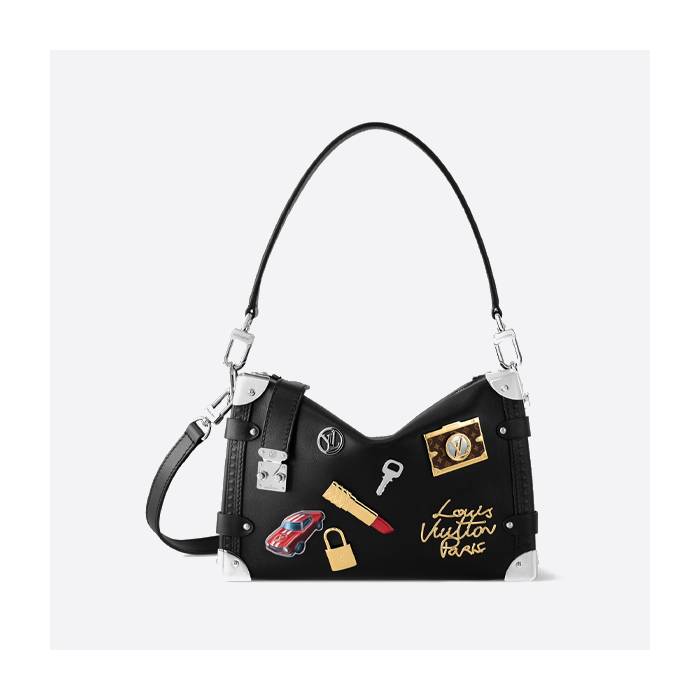 ルイ・ヴィトン リップスティックバッジ フルレザー ソフトボックスバッグ M25568