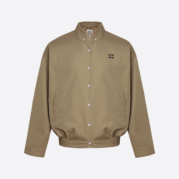 ミュウミュウの無地シングルブレストジャケット