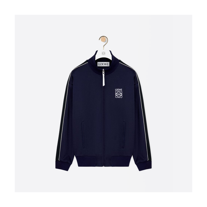 ロエベの刺繍入りスポーツジッパージャケット
