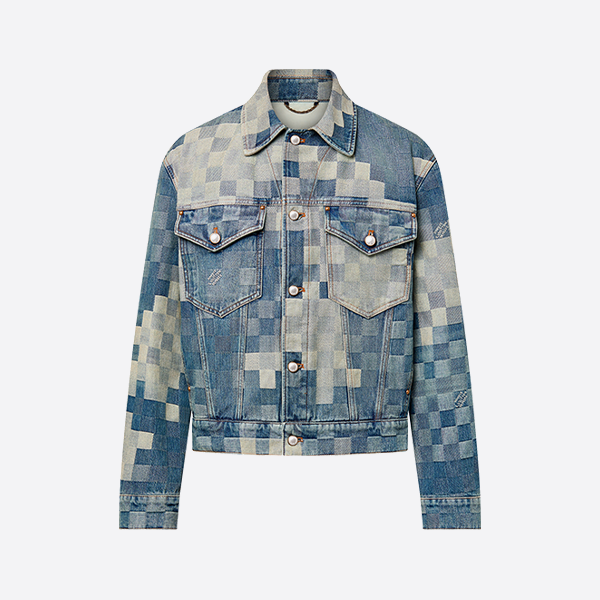 ルイ・ヴィトンのモザイクカモフラージュデニムジャケット